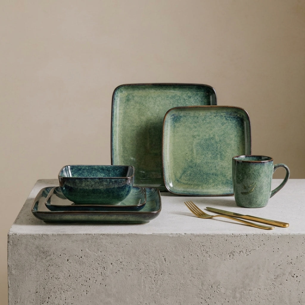 Handcrafted Ceramic Dinner Set | 16 Piece - View 4