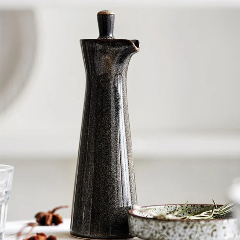 Ceramic Olive Oil Dispenser | Kitchen Pourer 15cm — image 3