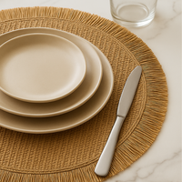 Woven Paper Placemats – Durable Non-Slip Table Set of 4 thumbnail 3