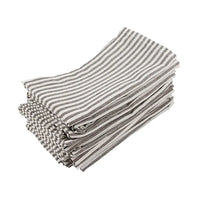 Linen-Cotton Napkins – Striped Artisan Dinner Cloths & Placemats - Set of 12 thumbnail 8