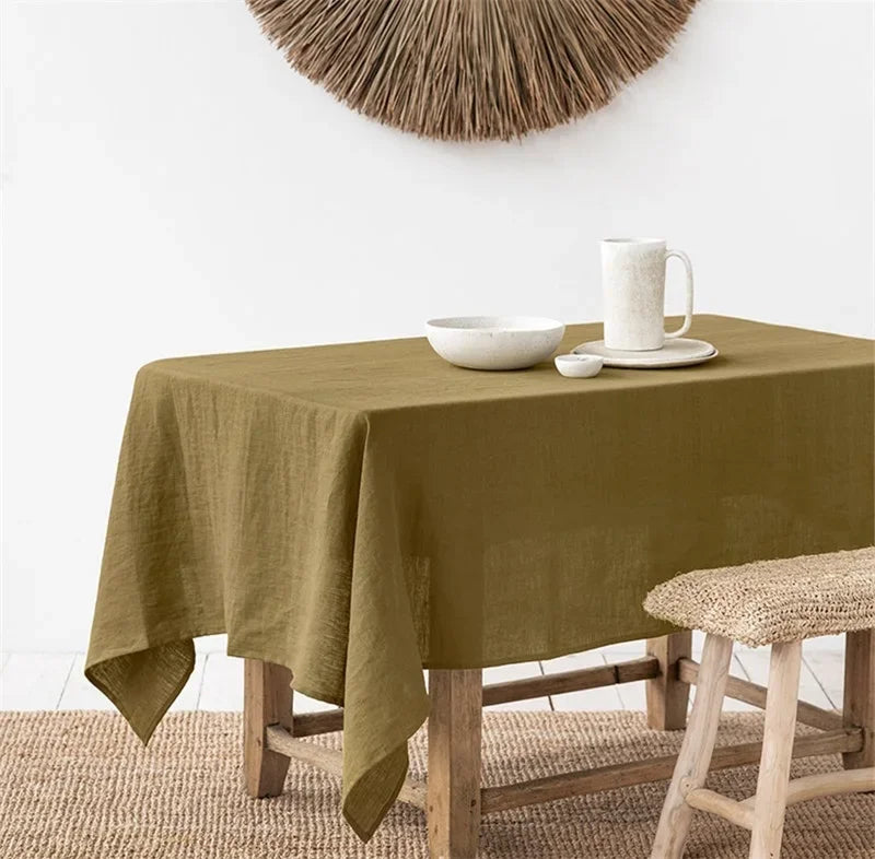Pure Linen Tablecloth — Natural Fibre — image 7