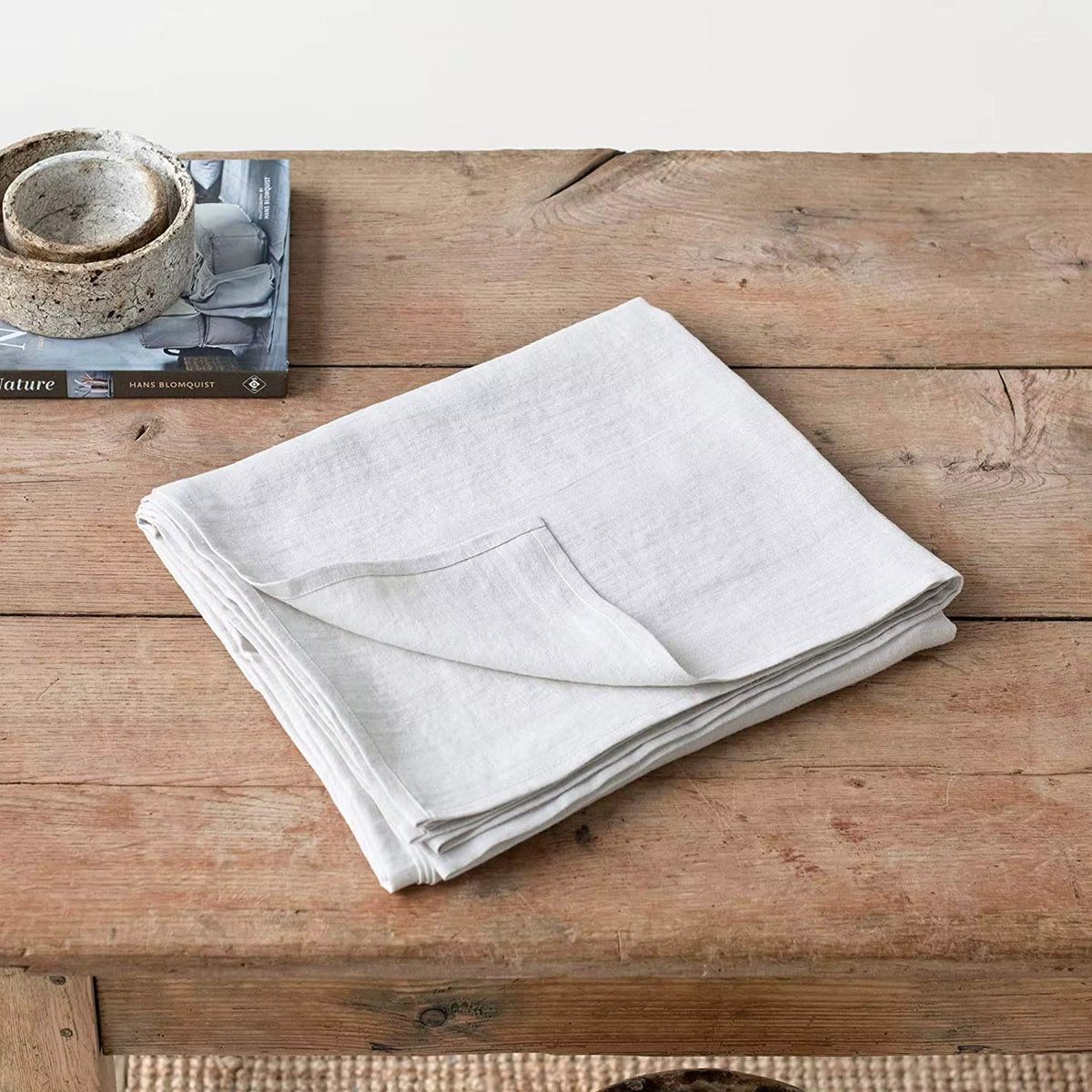 Pure Linen Tablecloth — Natural Fibre — image 12