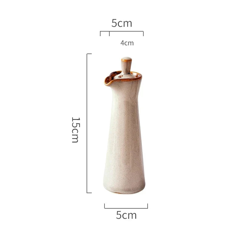 Ceramic Olive Oil Dispenser | Kitchen Pourer 15cm — image 7