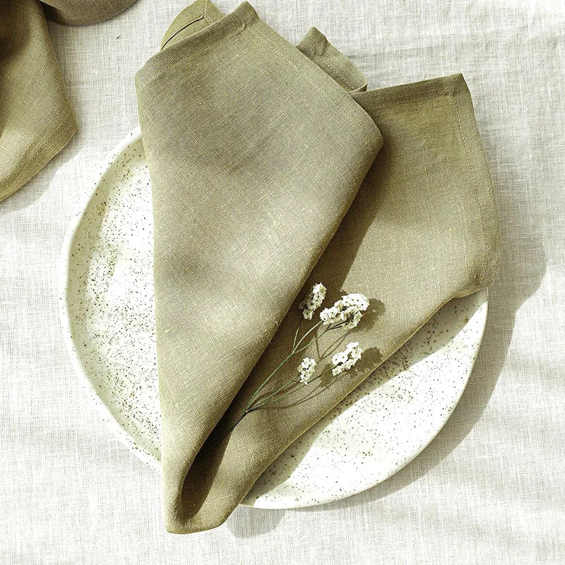 Pure Linen Napkins Set of 4 | Natural Fibre Table Linen — image 7
